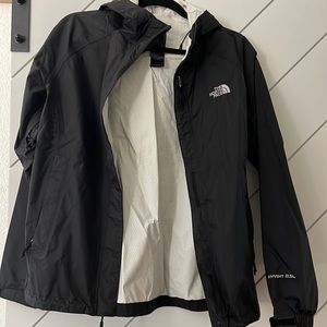 The North Face rain jacket.